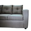 Juego de Living Koliat Toronto Sofá 3 Cuerpos + Dos Sillones 1 Cuerpo Gris