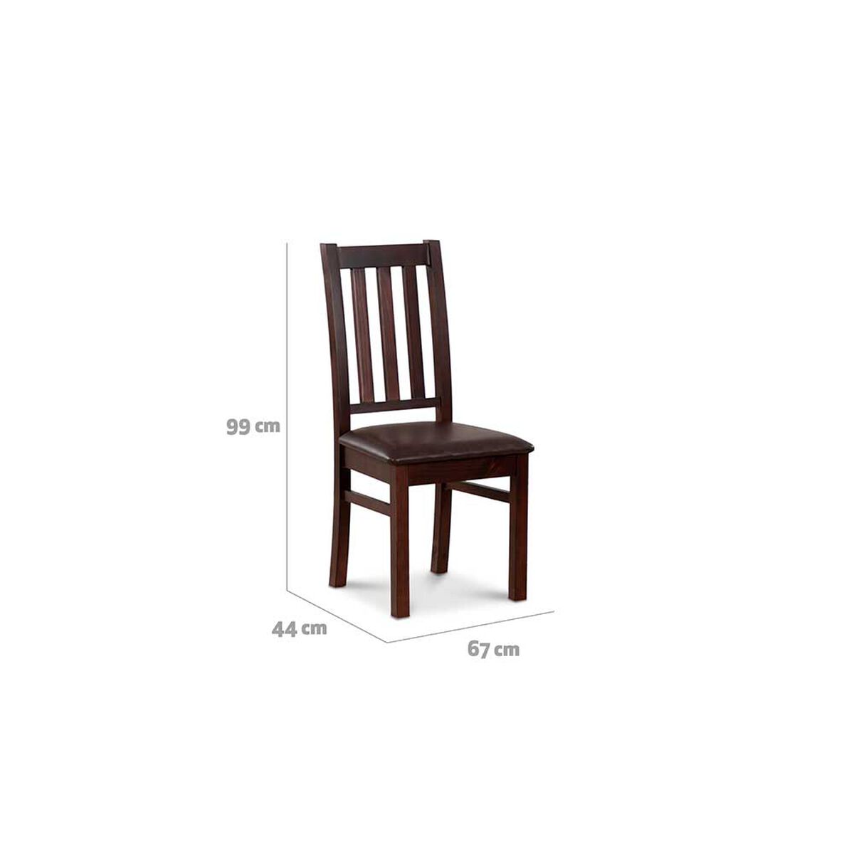 Juego de Comedor CIC Ñuble Chocolate 8 Sillas