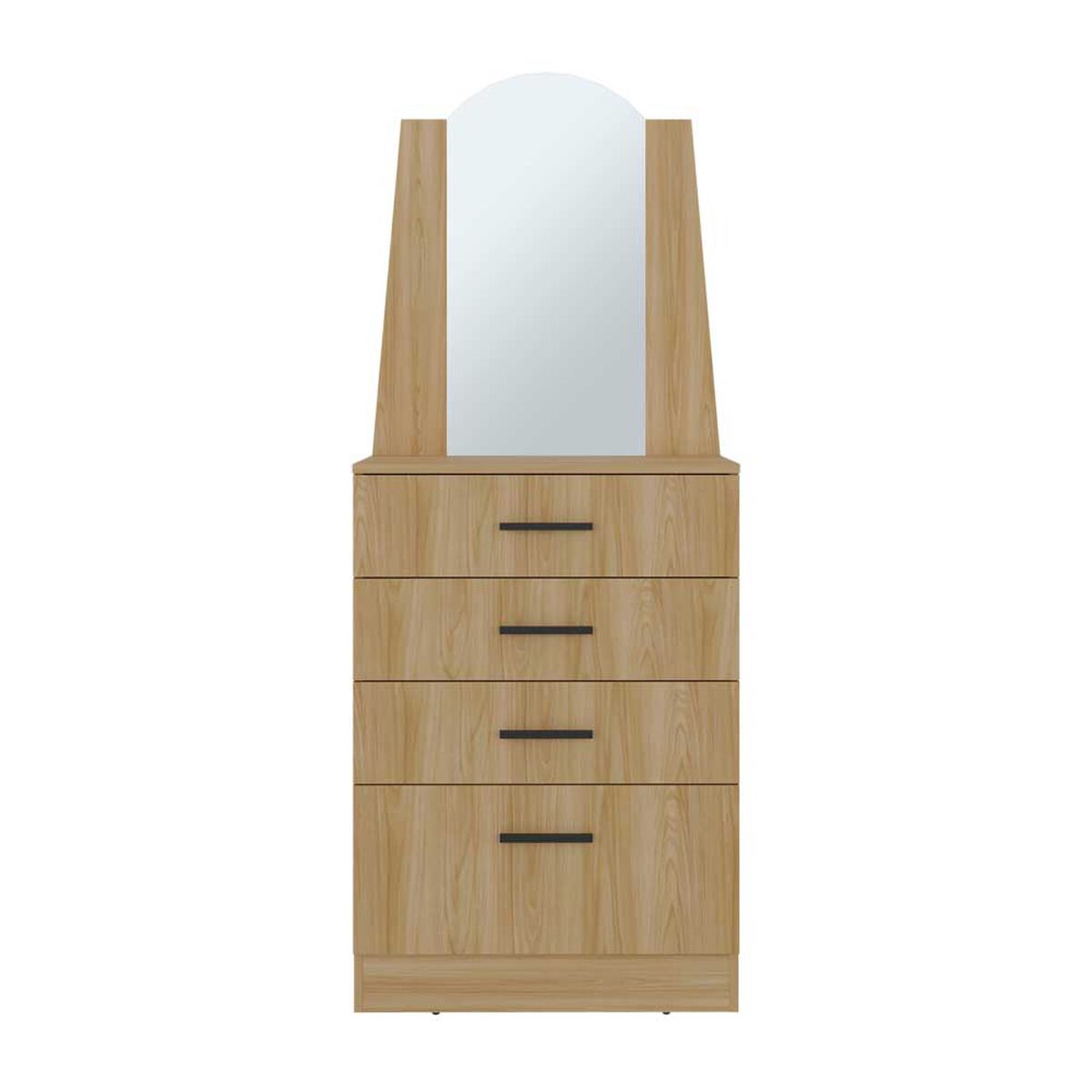 Comoda TUHOME Praga Metalicas 1 Cajon Fresno Europeo