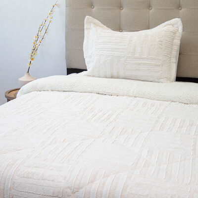 Imagen 2 del producto Cubrecama Doral 1,5 Plazas Crudo Senses