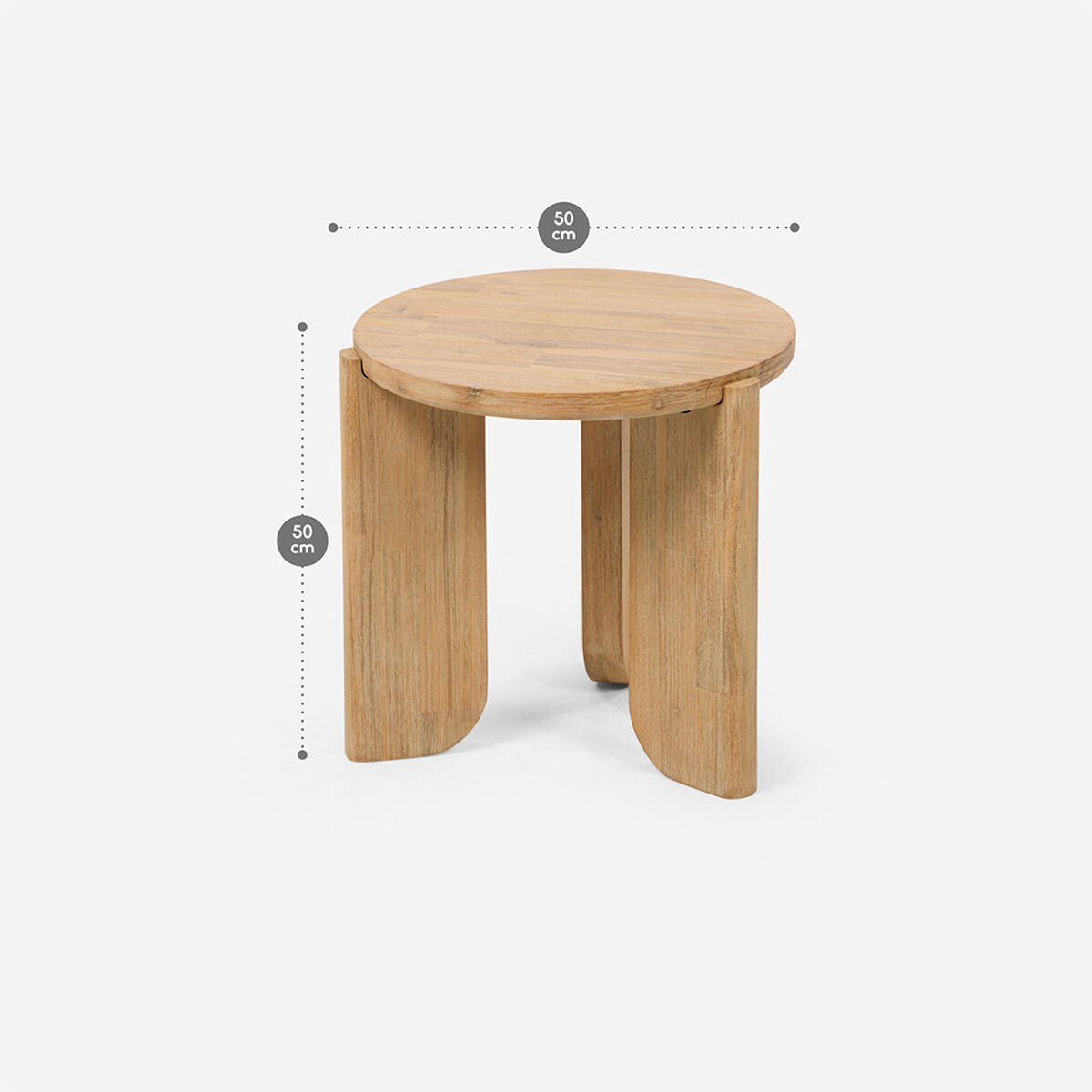 Mesa Lateral Rosen Melia Natural