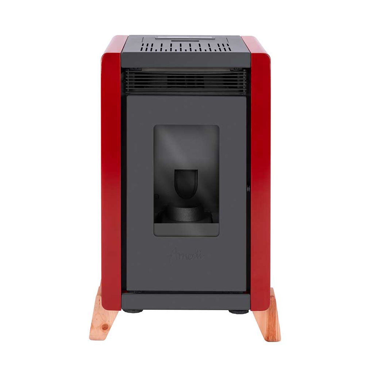 Estufa a Pellet Amesti Bambu 6000 Rojo