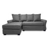 Seccional Izquierdo Living Factory Montreal 4 Cuerpos Gris