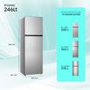 Hisense Refrigerador No Frost 246 lts RT320NV 167,6x55CM
