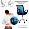 Combo Oficina Escritorio Avellana + Silla New York Negra y Azul Arthome