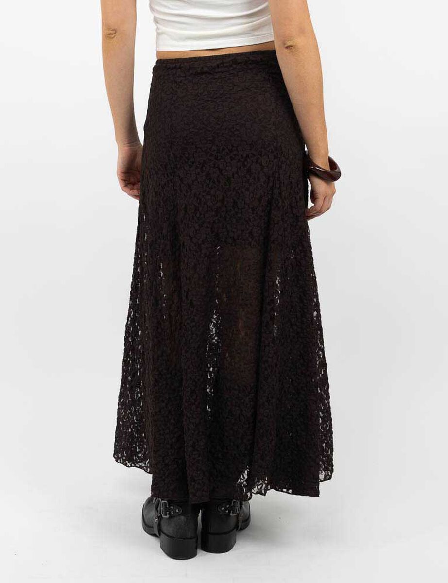 Falda Maxi Encaje Mujer Icono