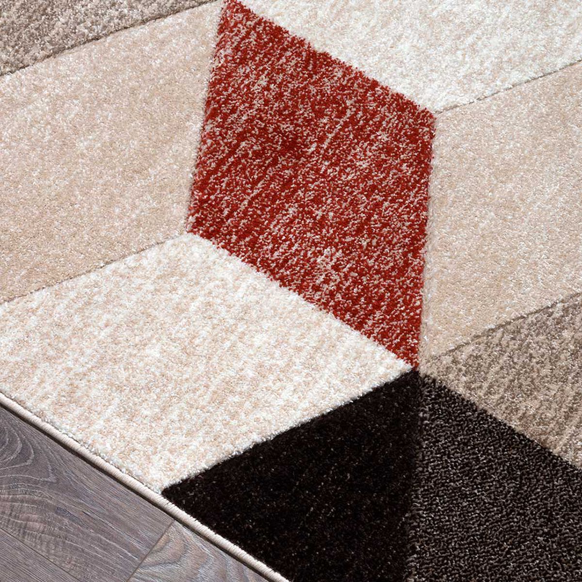 Alfombra Idetex Frise Carved Avangard 150 x 200 cm Beige