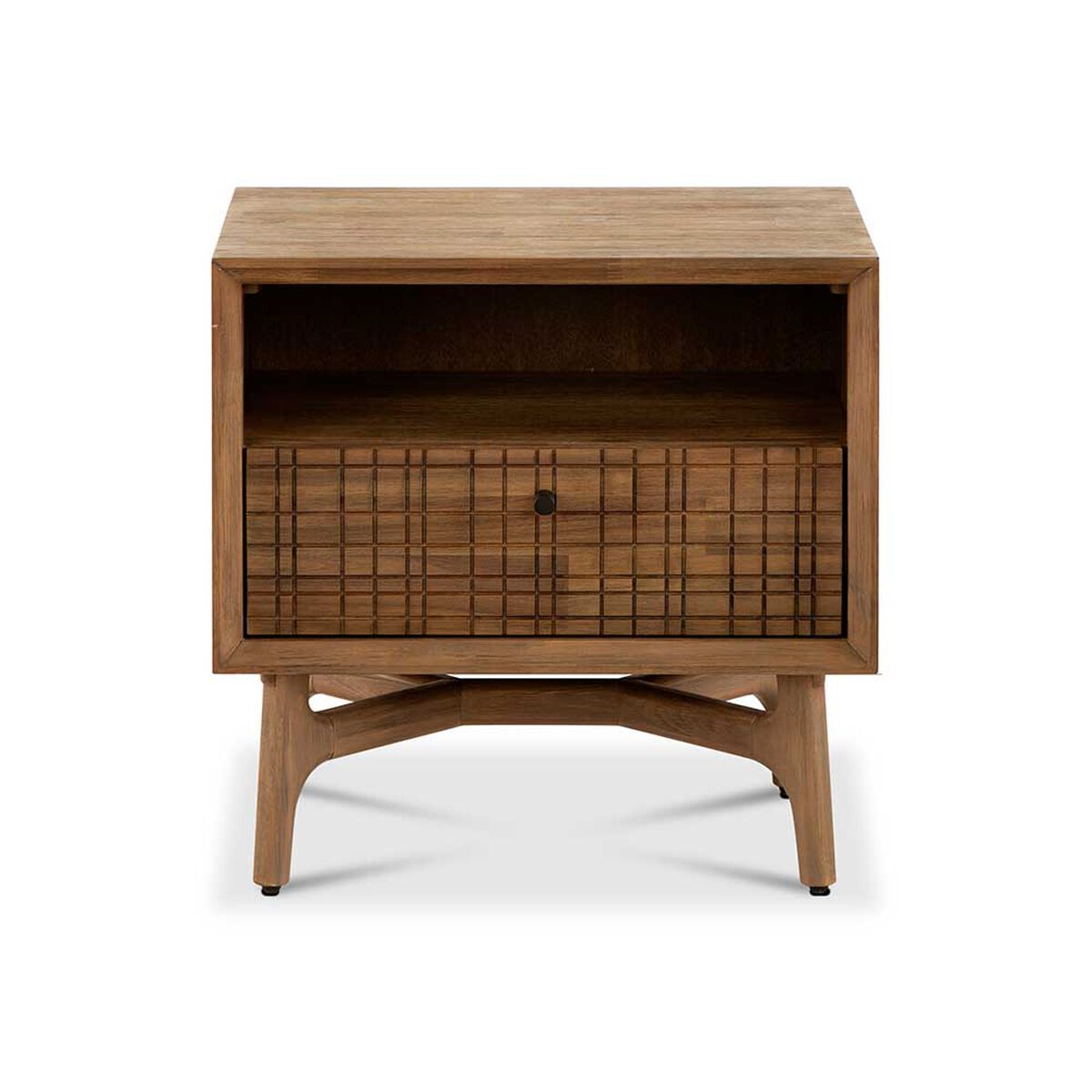 Velador CIC Adria 1 Cajón Café Oscuro