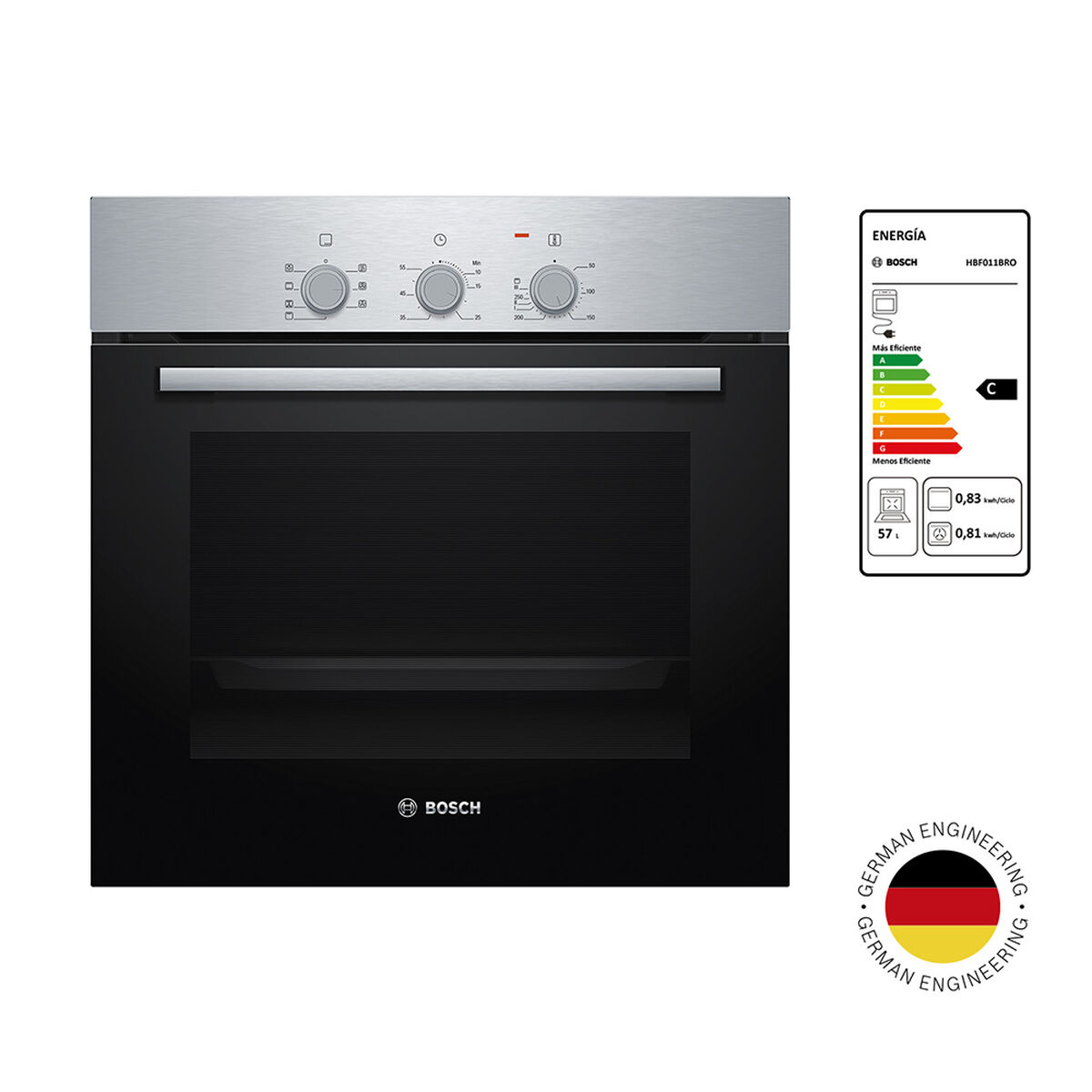 Horno Empotrable Bosch HBF011BR0 66 Lts.