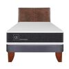 Cama Europea CIC 1,5 Plazas Ortopedic + Respaldo Baker