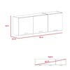 Combo Modulo Inferior con Top + Modulo Superior TuHome Gante Rovere Niebla