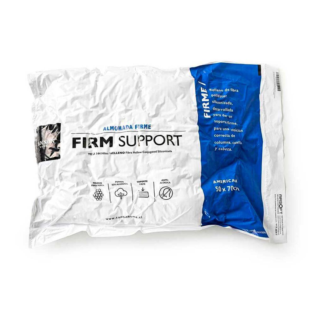 Almohada Cannon Microfibra Firme 50 x 70 cm