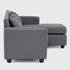 Seccional Muebles MPR Charlotte 4 Cuerpos Gris