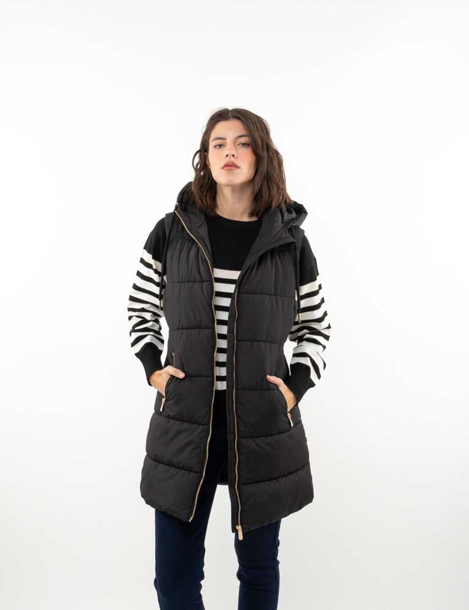 Parka Larga Sin Mangas Mujer Zibel