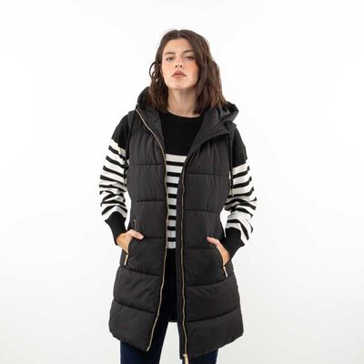 Parka Larga Sin Mangas Mujer Zibel