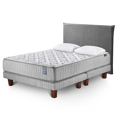 Juegos de Dormitorio Cama Europea Cannon Hybrid Visco King + 2 Almohadas + 1 Respaldo