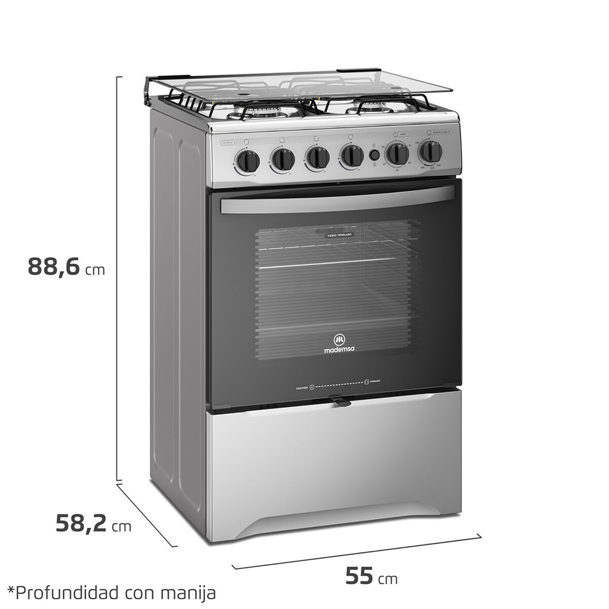 Cocina a Gas Mademsa M 775 ST 4 Quemadores