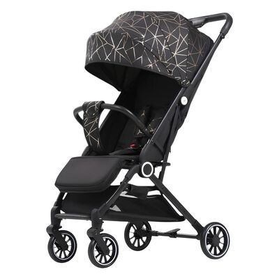 Coche de Paseo Últra Compacto con Accesorios Lubabycas Negro