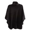 Ruana Poncho Mujer Black Bside