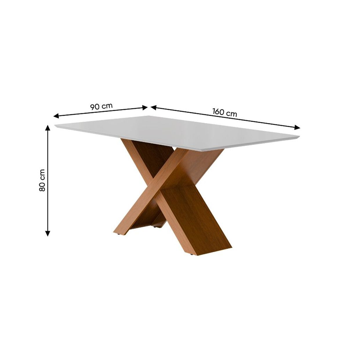 Juego de Comedor Exit Dubai 6 Sillas Blanco