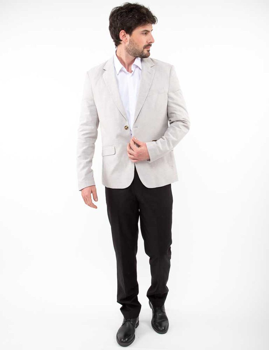Vestón Lino Slim Regular Hombre Zibel
