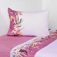 Juego de Sábanas American Family 144 Hilos 1,5 Plazas Kendari Morado