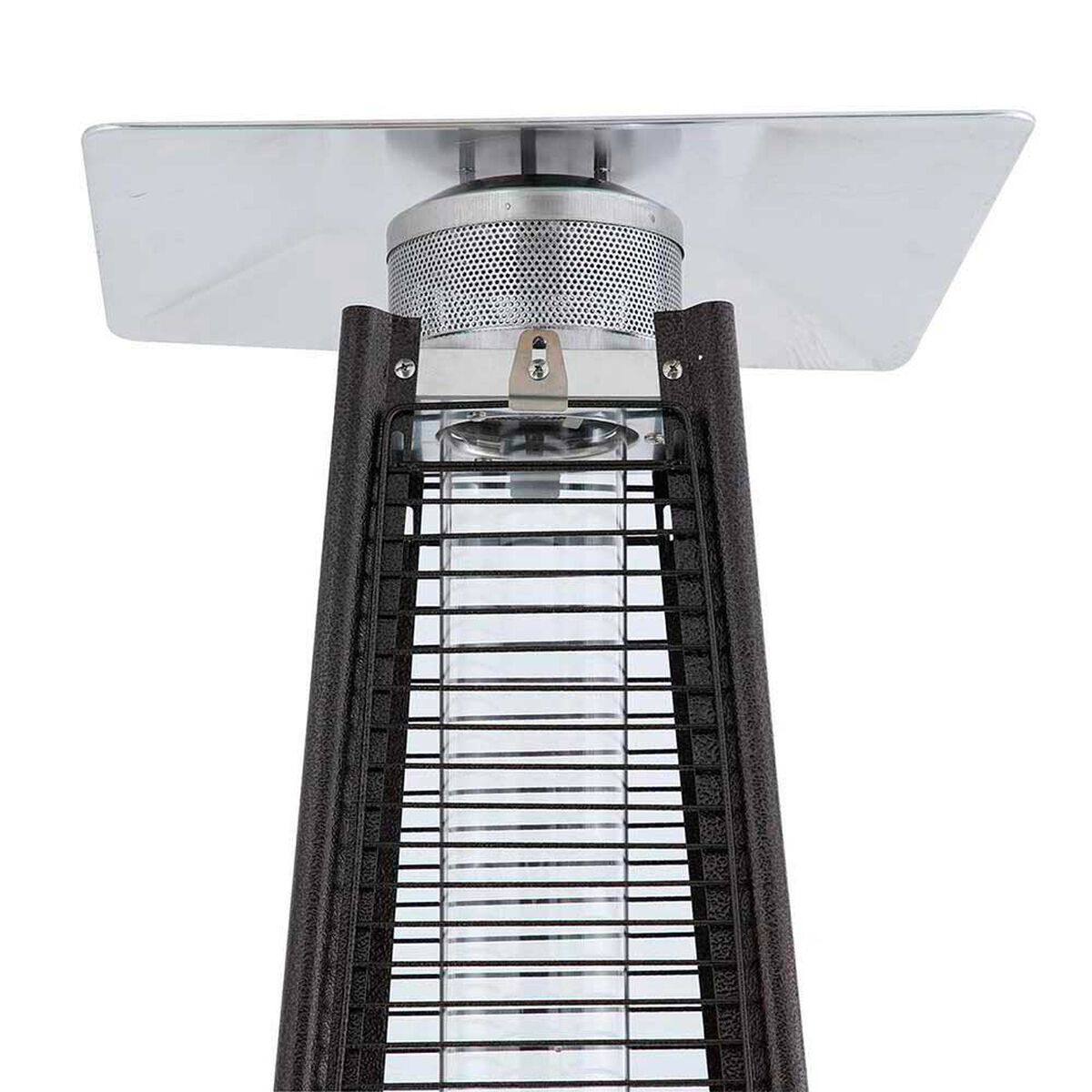 Estufa a Gas Exterior Terraza Klyma Obelisk Rattan