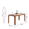 Juego de Comedor Vekkahome Marina 6 Sillas Beige