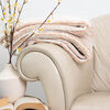 Manta de Poliéster Doral 127 x 152 cm Two tones Beige