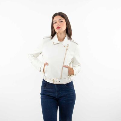 Chaqueta Biker Ecocuero Mujer Fiorucci