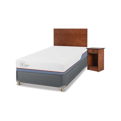 Imagen 2 del producto Cama Americana CIC 1,5 Plazas Excellence Plus + Respaldo + Velador New Villarrica