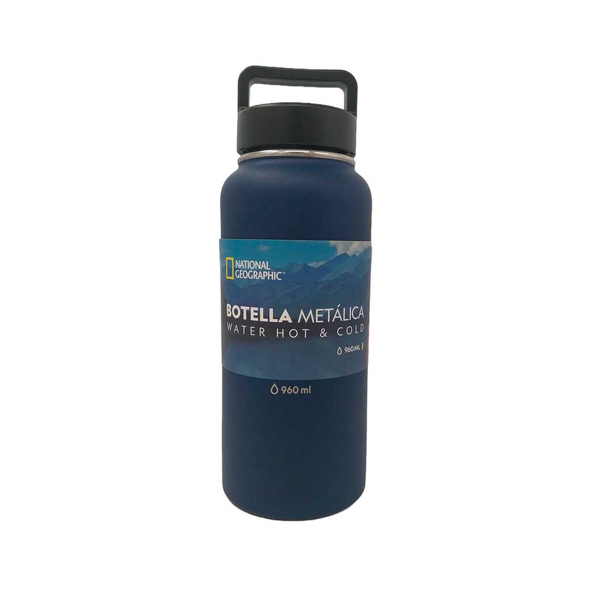 Botella Metalica National Geographic 960Ml Azul