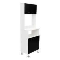 Mueble para Microondas Tuhome Kitchen 54 4 Puertas Blanco-Wengue