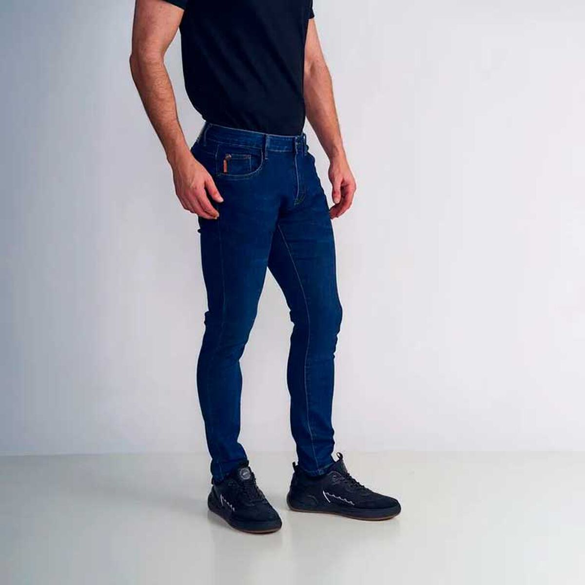 Jeans Skinny Tiro Medio Hombre Ellus