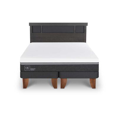 Imagen 1 del producto Cama Europea CIC Base Normal King Ortopedic Advance + Respaldo Dublin