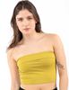 Polera Crop Strapless Mujer Icono