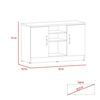 Combo Mesa de Reuni&oacute;n M-200 + Gabinete Home Office  Negro Soft Co&ntilde;ac Tuhome