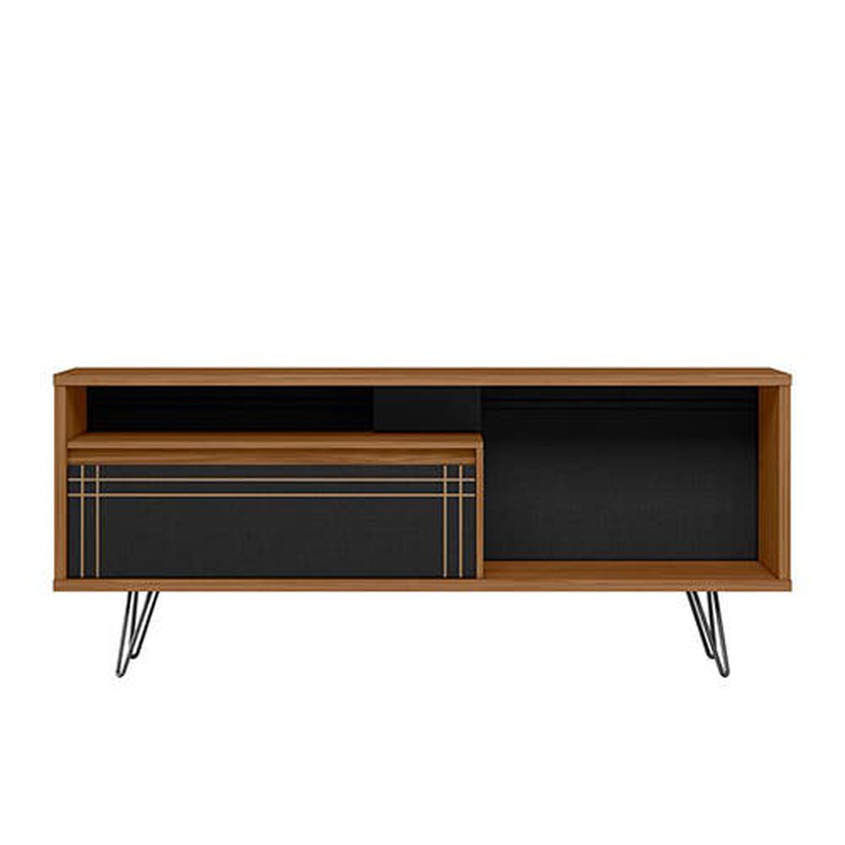 Rack TV Home Mobili Spot Hasta 60" Café Negro