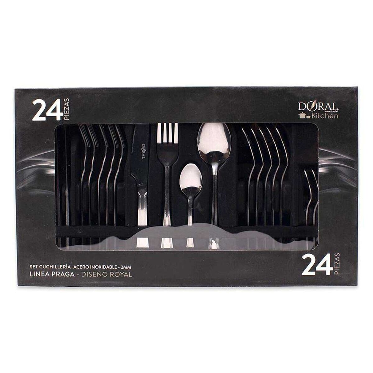 Juego de Cuchiller&iacute;a Doral Praga 24 Piezas