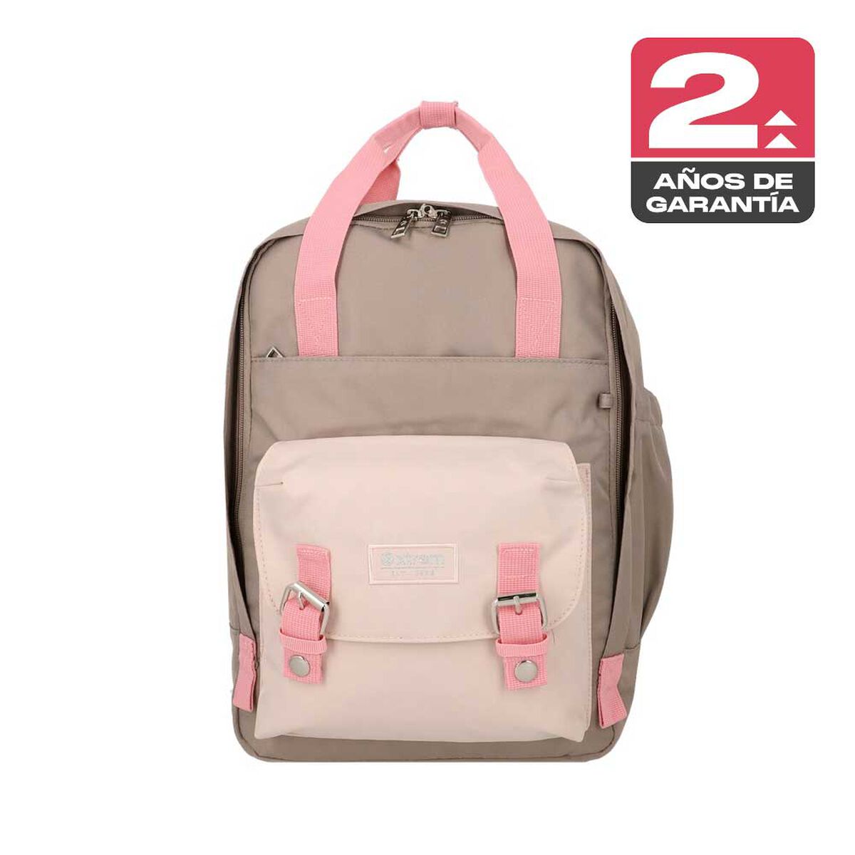 Mochila Notebook Xtrem Monroe 6XT Beige/Rosado 15"