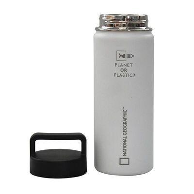 Imagen 2 del producto Botella Metálica National Geographic 500ml Blanco