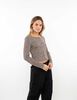 Sweater Crop Botones Mujer Icono