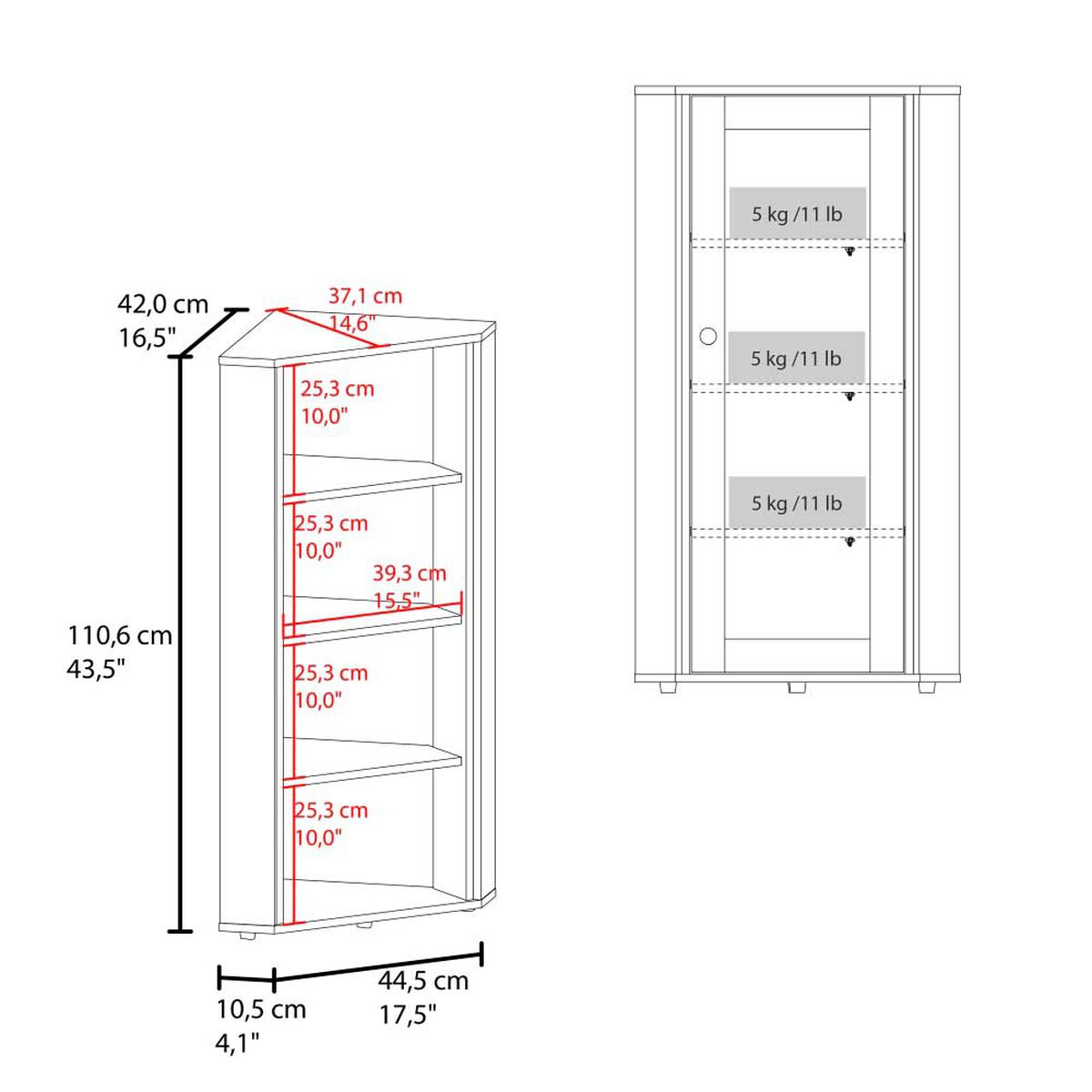 Vitrina Tuhome Genova 1 Puerta Blanco