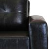 Sofá Muebles America George 2 Cuerpos Negro