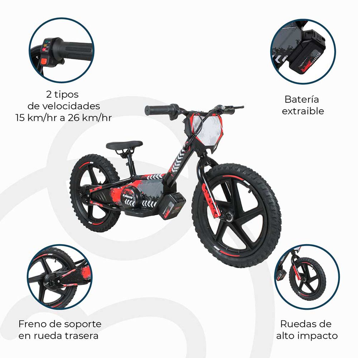 Balance Bike 16 Rojo Bebesit