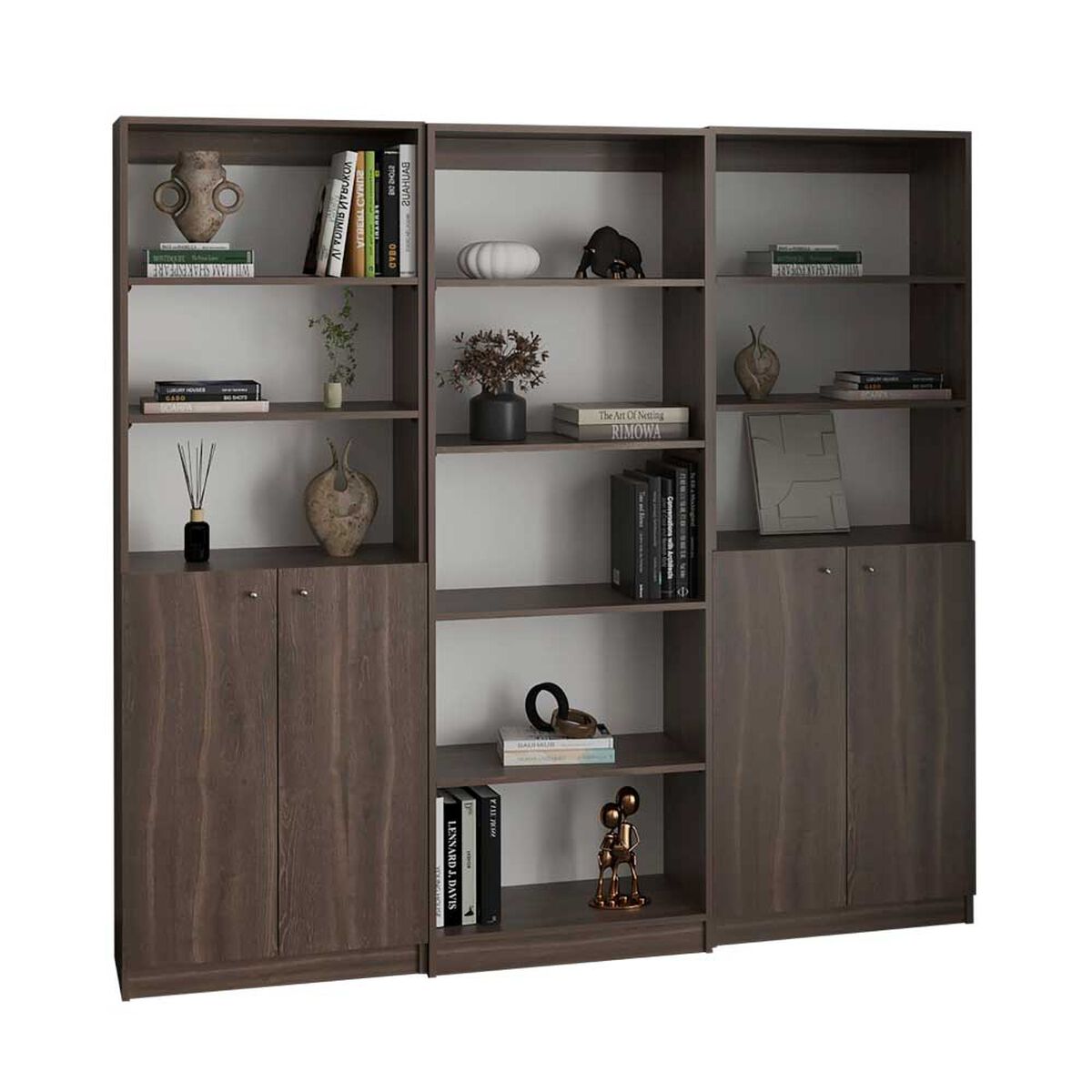 Set 3 Estantes Tuhome Home E 2 Puertas Milan