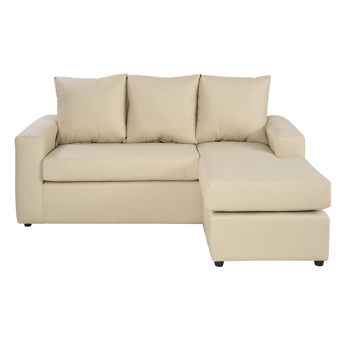 Sofá Seccional Bodevir BI-L 3 Cuerpos Beige