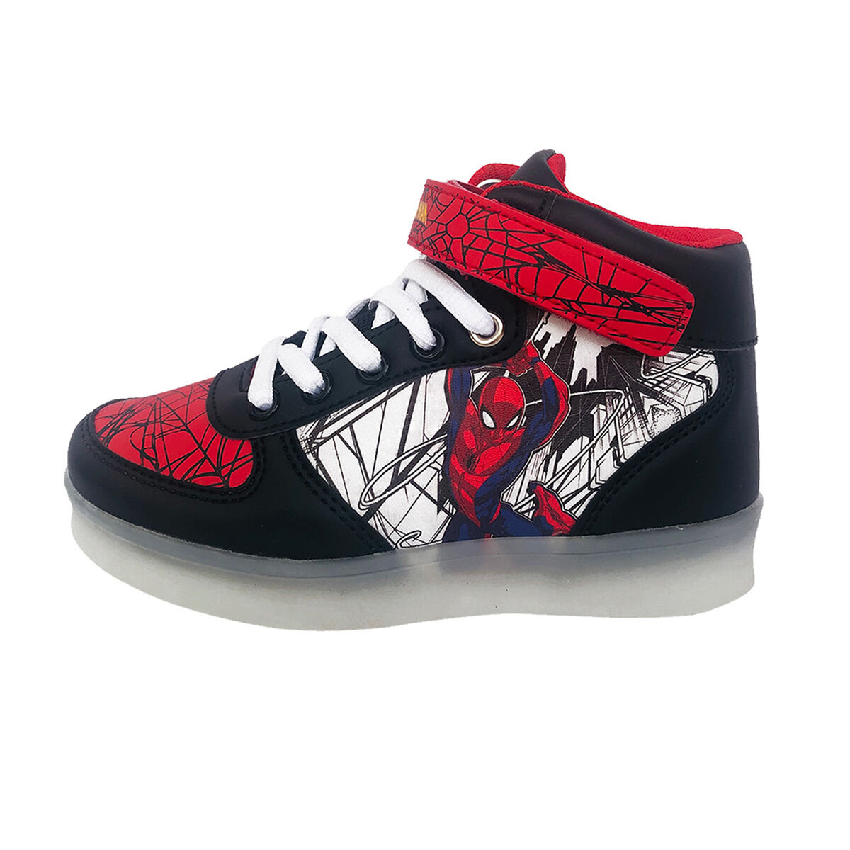 Zapatilla Spiderman Niño Luces