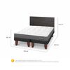 Cama Europea CIC King Anatomic + Respaldo Villarrica