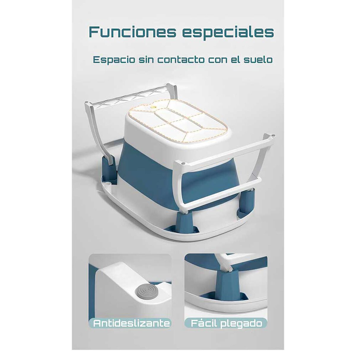 Bañera con Cojin Termómetro más Accesorios Rosada Lubabycas